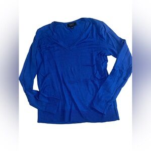 Banana Republic Royal Blue V-Neck Sweater